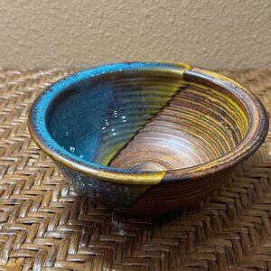 Molatore Pottery Washington Multicolor Handcrafted Stoneware Pottery Bowl